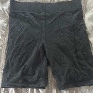 Forever 21 Gray Bike Shorts with Elastic Waistband